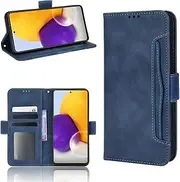 [YBROY] Case for Sony Xperia 1 V, Magnetic Flip Leather Premium Wallet Phone Case, with Card Slot and Folding Stand, Case Cover for Sony Xperia 1 V.(Blue)
