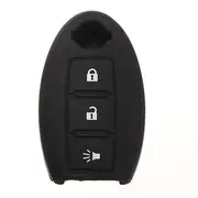 3 Buttons Remote Key Fob Case Silicone Cover Protecting For Nissan 28 RED