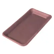 The Wheel PA31106RRT Matte Red 11 x 6 Rectangle Plate - 12 / CS"