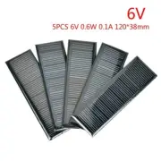 5Pcs Mini Solar Panel Cells Polycrystalline Silicon Module Charger DIY Lamp 6V