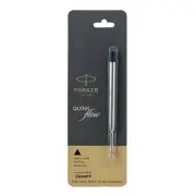 10x Parker Quink Flow Black Ink Color Refill Ball Pen Medium Tip