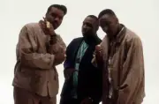 Philadelphia-based Rap group Three Times Dope appears in a photo - Old Photo 8