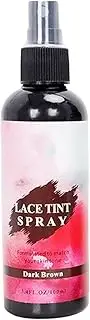 Lace Tint Spray 100ml Evenly Spray Easy to Color Matching Skin Tone Tinted Lace spray Lace Tint Mousse for Wigs All Hair Types, Dark Brown