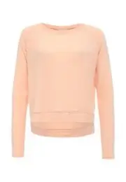 Vero Moda Honie High Low Top Peach Size S rrp £22 DH8 QQ 10