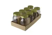 24 x 550ml Preserving Glass Jars with Lid Conserve Jam Jar Chutney Food Favors W