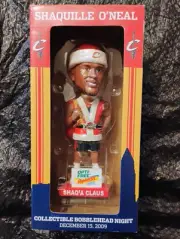 SHAQ'A Claus Shaquille O'Neal Shaq Bobblehead Cleveland Cavaliers RARE Lakers