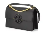 NWT TORY BURCH $498 BLACK MILLER SMALL FLAP SHOULDER BAG