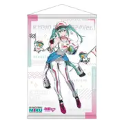 [W suede Tapestry Wall scroll] Racing Hatsune Miku KYOJO CUP B2 size New Japan