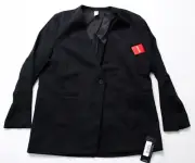 Spanx Women's The Perfect Oversized Relaxed Blazer DM3 Classic Black Large NWT