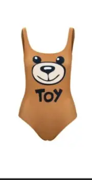 New! MOSCHINO Teddy Bear One Piece Swimsuit S Small