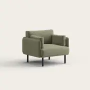 Recess Single Sofa | Office Sofa | Collaboration | Office Lounge, Sage Green