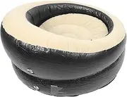 YARNOW Comfortable Portable Inflatable Sofa Lounger Folding Air Filled Stool for Use Versatile Lightweight Design for Camping Office Home Relaxation