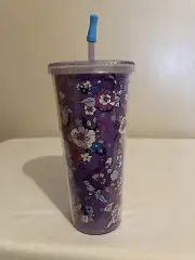 NWOT Vera Bradley cup with lid stainless steel straw