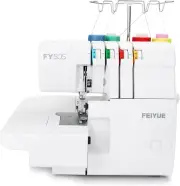 FY505 Serger Overlock Machine with 2/3/4 Thread Capability, Built-In Rolled Hem,