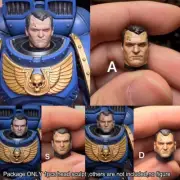 New Premium 1/18 Titus Man Head Sculpt For DIY 3.75" Figure Joytoy Warhammer 40k