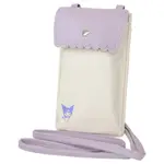 MARUSHIN 丸真 三麗鷗 花邊系列 皮質斜背手機包 收納包 酷洛米 紫色甜心 RS87526