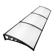 Instahut Window Door Awning 1mx3m Transparent