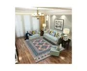 Bohemian Rug,Washable Living Room Area Rug Large Rug for Bedroom Vintage Geometric Carpet for Carpet for Dining Room-9000