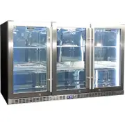 Schmick 3 Door Stainless Steel Glass Door Bar Fridge - SK386-SS