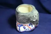 Ceramic Elephant Planter with Red, White and Blue Shoes