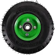 Yardwe Garden Cart Replacement Tire Pneumatic Mute Wheel for Lawn Mower Wheelbarrows Easy Install Durable Material for Garden Cart Accessories