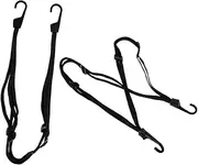 iplusmile 2pcs High Elastic Bungee Straps with Dual Hooks for Securing Motorcycle Helmets and Luggage Durable and Lightweight Elastic Tie Down Straps for Outdoor Use