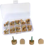 High Heel Tips Replacement Kit, Beige Taps Caps Replacement Repair, U-Shape Dowe