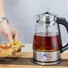 Electric Kettle Coffee Tea Maker Glass Water Kettle Automatic Steam Spray Teapot