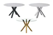 Miles Round Dining Table - 3 Colours Available