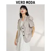 在飛比找ETMall東森購物網優惠-Vero Moda宮廷風泡泡袖西裝外套