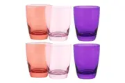 6pc Ocean Tiara Pinks 365ml DOF Drinking Tumbler Cocktail Juice Glasses Set
