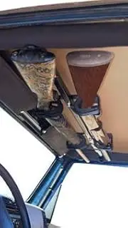UTV Gun Rack - UTV Overhead Gun Rack For Honda Pioneer 700 (4 Seat) Front Seat Only - Horizontal Fitment by Great Day