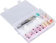 71Pcs TIG Welding Accessory Ceramic Nozzle Glass Cup Set Kit, WP-17/18/26, Argon Arc Welding, Practical