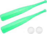 BESPORTBLE Outdoor Baseball Inflatable Cricket Soft Pit Balls Playpen with Mat Mini Basketball Hoop Playpen Soft Balls for Plastic Light Green