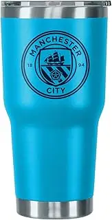 FOCO Officially Licensed Manchester City FC Football 850ml/30oz Insulated Travel Tumbler