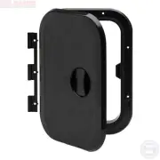 Access Hatches 375mm x 270mm Black with Removable and Fixed Hinge Boat Caravan