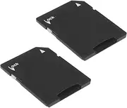 2pcs Micro SD Card to SD Card Adapter TF Card Micro SDHC to SD SDHC Adapter Suitable for Digital Cameras Computers SD Card Supported Device Storage Card Black