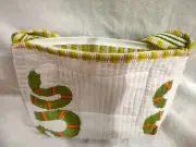 Handmade Jaipuri Cotton Hand block Print Quilted Money bag/Sling Bag 7x9x2 inch