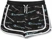 [Champion] Girls Heritage Foldover Mesh Running Basketball Short 2.75 Inch Inseam
