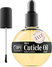 Cuccio Sweet Almond Cuticle Revitalising Oil - Lightweight Super-Penetrating - Nourish, Soothe & Moisturise - Natural Ingredients/Plant Based Preservatives - 74ml, Bundled With C Nailcare brush