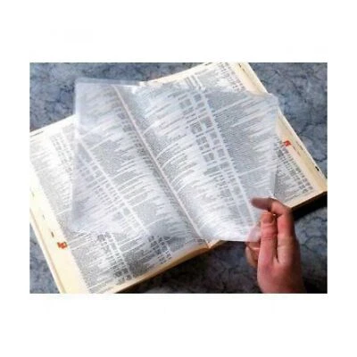 Unbreakable 7x10.25 Page Fresnel Lens 3X-Magnifier Text Reading Aid Solar Oven