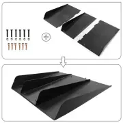22 x 21 Black Valance Rear Bumper Lip Splitter Spoiler Diffuser For VW Porsche (for: Porsche)