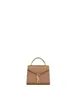 SAINT LAURENT Cassandra Box Mini $3350 Fox Leather Top Handle Bag New
