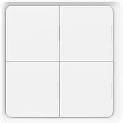 Wireless Scene Switch Smart 4 Gang Wall Panel Battery Powered Control ZigBee Hub Required White (4 Gang)