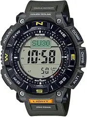 [Casio] Protrek Digital Grey Dial Men PRG-340-3DR (SL110), Grey, strap