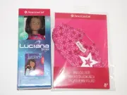 American Girl Luciana Vega Mini Doll W/ Book 2018, Mini doll Tote / Carrier, NEW