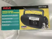 Vintage 90s RCA portable cassette recorder player AM FM New I.B.