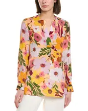 MIRTO 1956 Silk-Blend Blouse