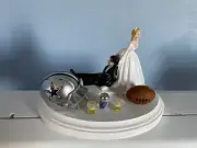 Dallas Cowboys Cake Topper Bride Groom Wedding day NFL Funny Football Theme