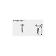 Blum MCFPT586-10C Zinc #6 X 5/8" Flat Head, Coarse Thread Wood Screw Box Of 1000